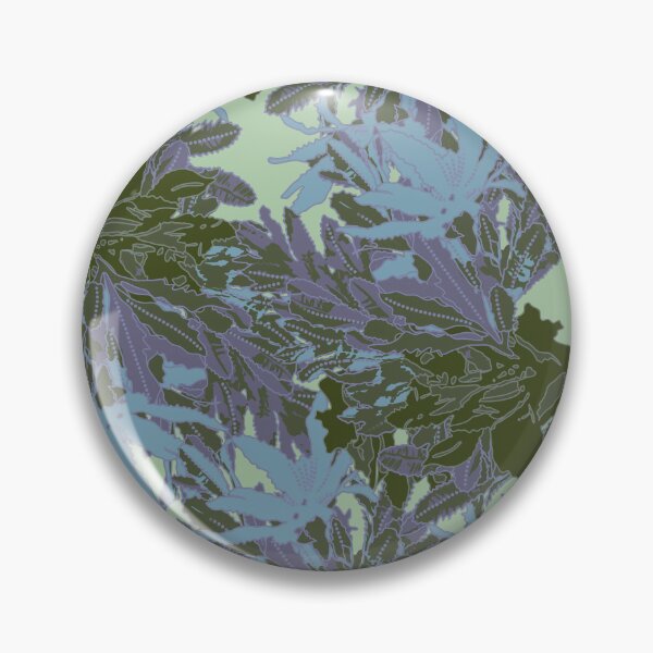 Item preview, Faded Blue-Green Banksia Leaves - Katoomba Winter Walk Art Print, Nature-Inspired Decor designed and sold by Jay Dee Dearness.
