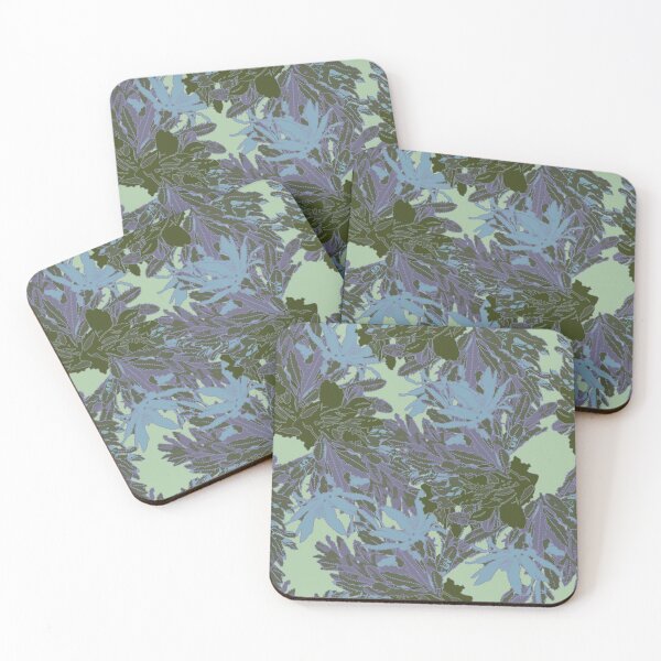 Item preview, Faded Blue-Green Banksia Leaves - Katoomba Winter Walk Art Print, Nature-Inspired Decor designed and sold by Jay Dee Dearness.