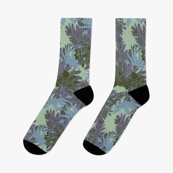 Item preview, Faded Blue-Green Banksia Leaves - Katoomba Winter Walk Art Print, Nature-Inspired Decor designed and sold by Jay Dee Dearness.