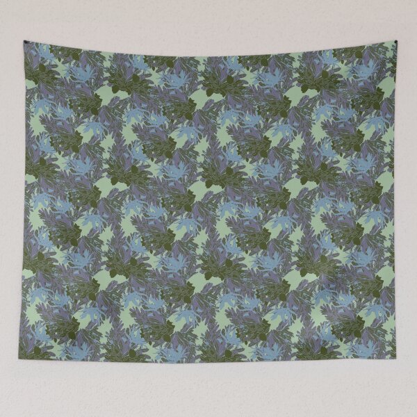 Item preview, Faded Blue-Green Banksia Leaves - Katoomba Winter Walk Art Print, Nature-Inspired Decor designed and sold by Jay Dee Dearness.