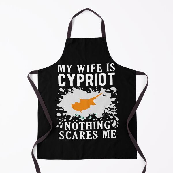 Item preview, My Wife Is Cypriot Nothing Scares Me Cyprus Flag designed and sold by OX-tright.