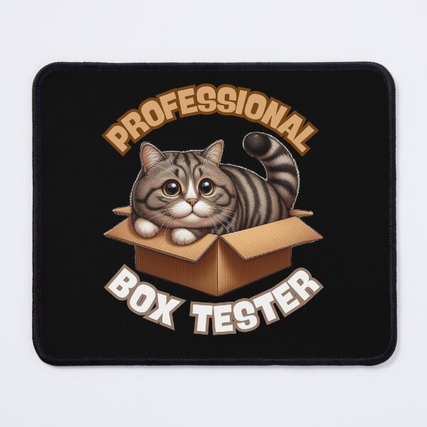 Artikelvorschau, Lustige Katze in Box Professioneller Boxtester Humorvoller Katzenliebhaber entworfen und verkauft von BunBuntheDog-.