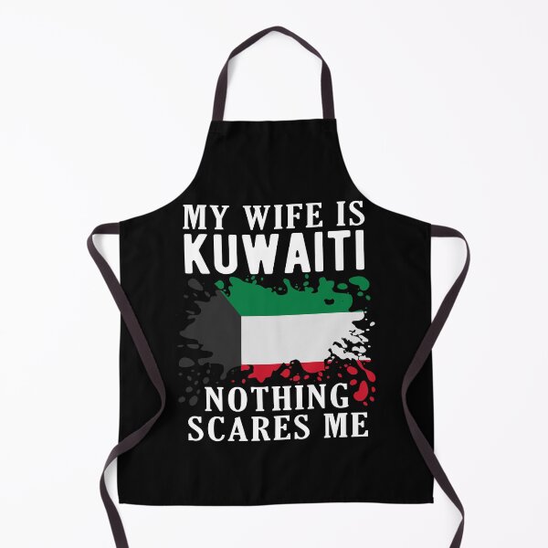 Item preview, My Wife Is Kuwaiti Nothing Scares Me Kuwait Flag designed and sold by OX-tright.