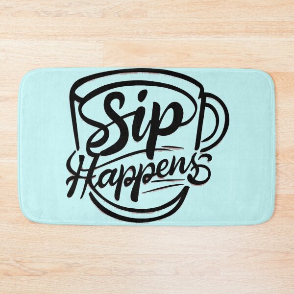 Item preview, Sip Happens: A Stylish Coffee Adventure designed and sold by PurpleMoss.