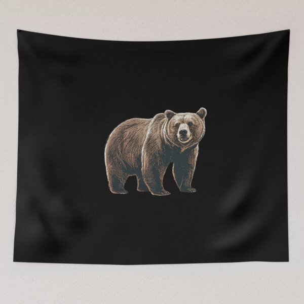 Item preview, A grizzly bear designed and sold by 123ks.