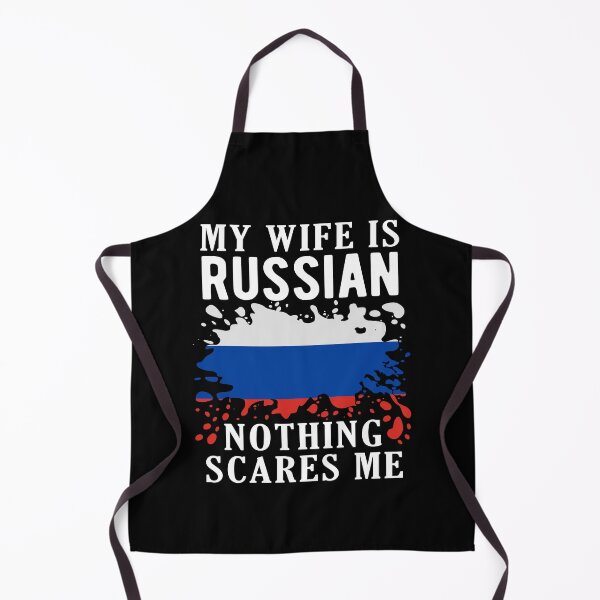 Item preview, My Wife Is Russian Nothing Scares Me Russia Flag designed and sold by OX-tright.