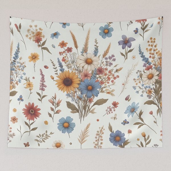 Item preview, Colorful rustic flowers designed and sold by Thedigital91.