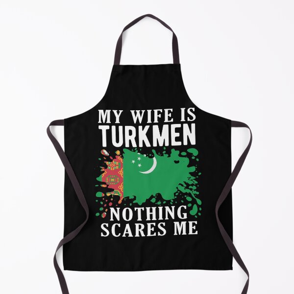 Item preview, My Wife Is Turkmen Nothing Scares Me Turkmenistan Flag designed and sold by OX-tright.