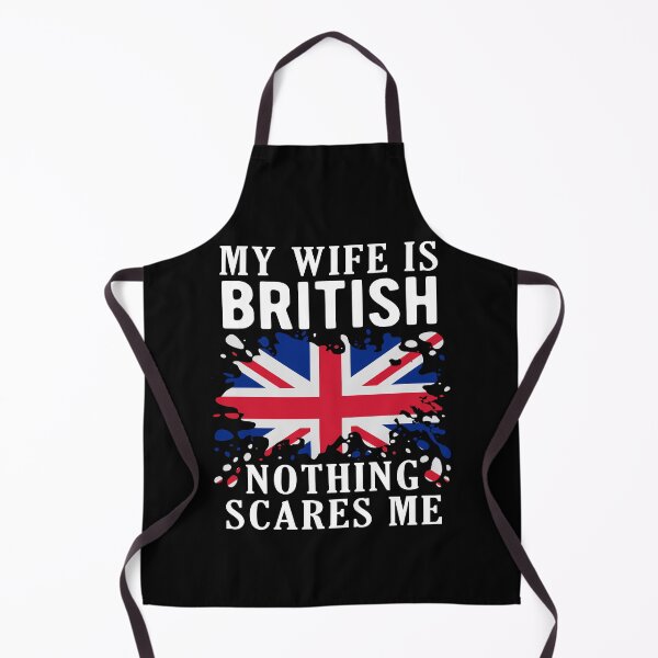 Item preview, My Wife Is British Nothing Scares Me United Kingdom Flag designed and sold by OX-tright.