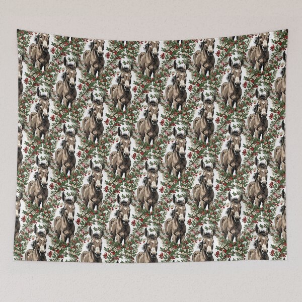 Item preview, A Missouri Mule Surrounded By Hawthorn Blossom Pattern designed and sold by taiche.
