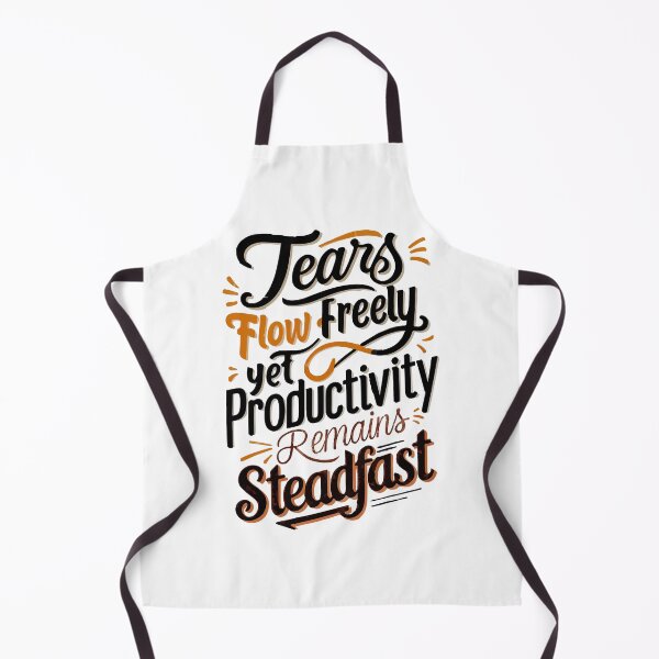 Item preview, Tears flow freely, yet productivity remains steadfast designed and sold by mergmart.