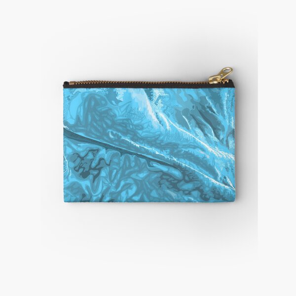 Item preview, Creased blue fabric pattern designed and sold by m-yoga-store.