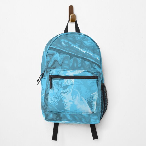 Item preview, Creased blue fabric pattern designed and sold by Whimsy Trail Co.
