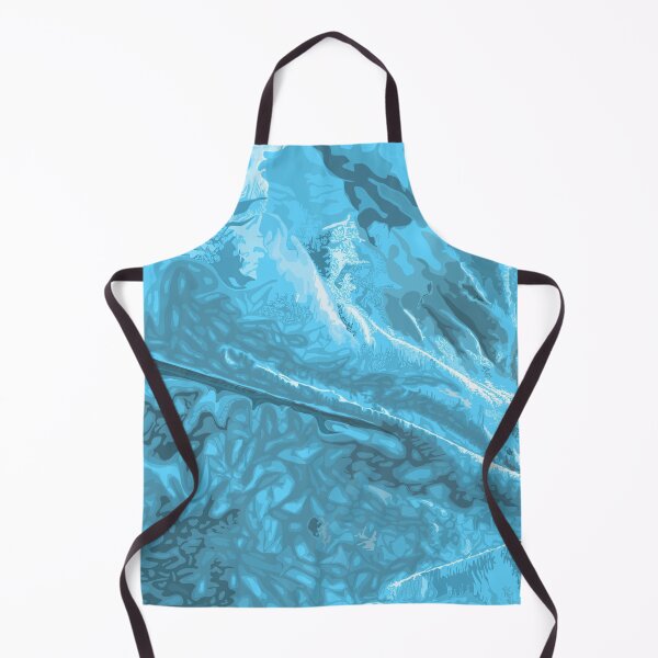Item preview, Creased blue fabric pattern designed and sold by Whimsy Trail Co.
