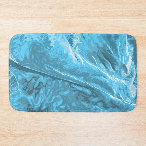Item preview, Creased blue fabric pattern designed and sold by Whimsy Trail Co.