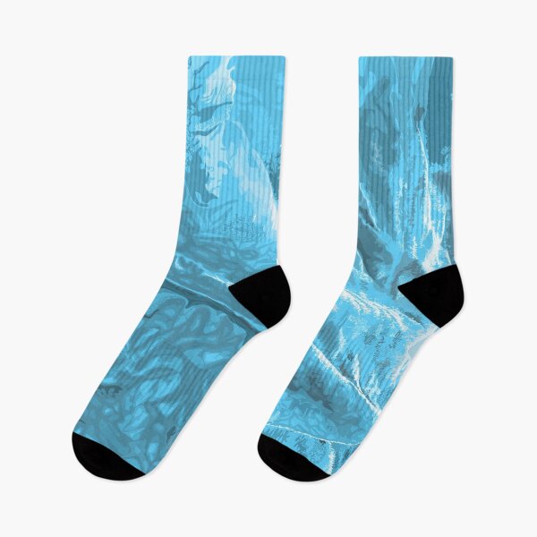 Item preview, Creased blue fabric pattern designed and sold by m-yoga-store.