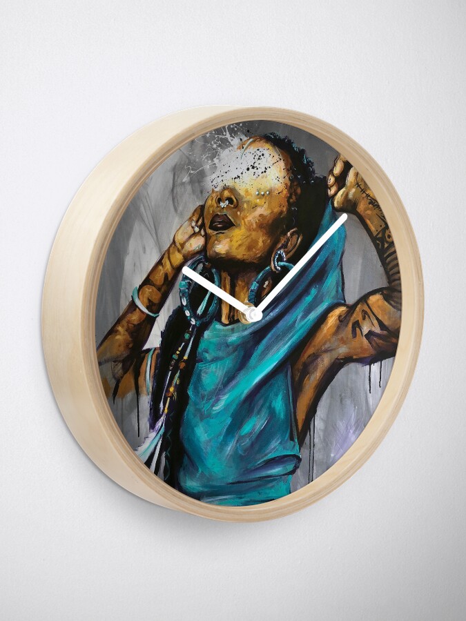 Alternate view of Naturally VoodouFairy Clock