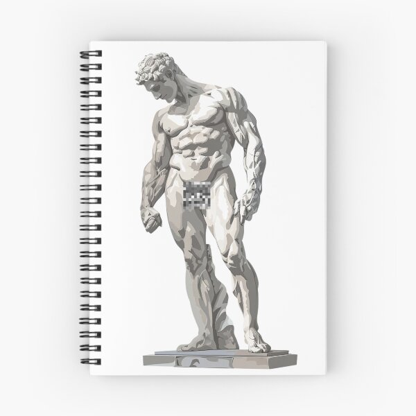Item preview, Statue Of Greek Muscular Man designed and sold by NicolasGlowArt.
