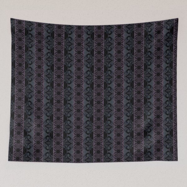Item preview, [S] Purple Indigo Gothic Flora Damask designed and sold by SageFolio.