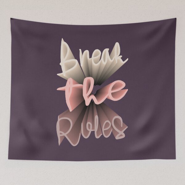 Item preview, Break The Rules Typography designed and sold by trepiu.