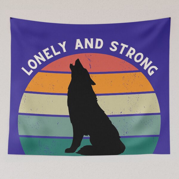 Item preview, The wolf's silhouette in sunset designed and sold by MerryCrown.