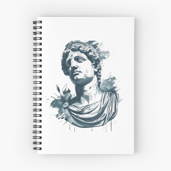 Item preview, Statue Of Greek Man Face designed and sold by NicolasGlowArt.