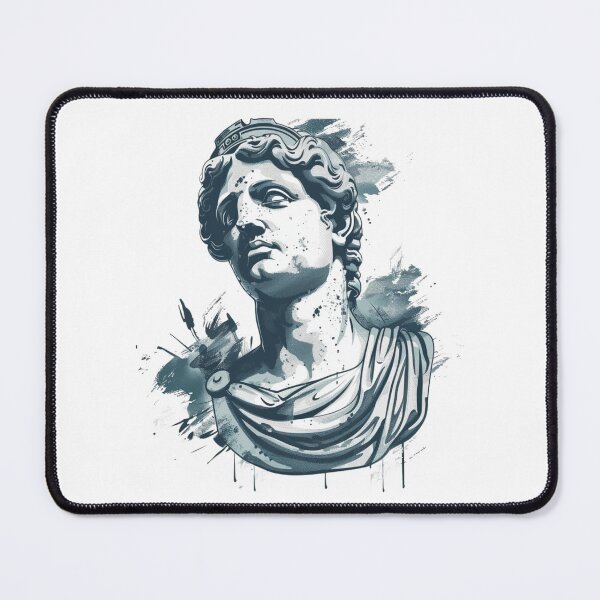 Item preview, Statue Of Greek Man Face designed and sold by NicolasGlowArt.