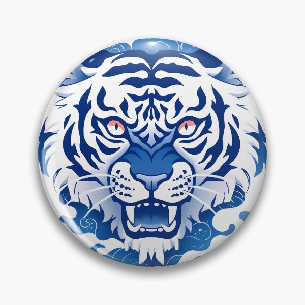 Item preview, Blue Tiger Head designed and sold by xiao xuans.