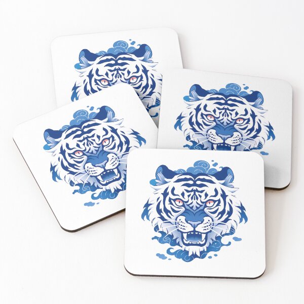 Item preview, Blue Tiger Head designed and sold by xiao xuans.