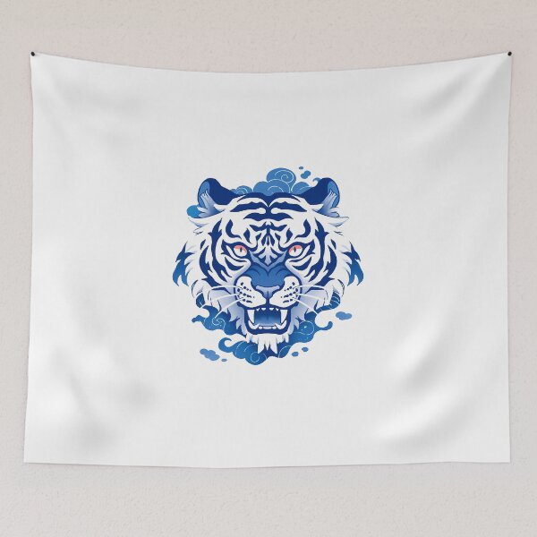 Item preview, Blue Tiger Head designed and sold by xiao xuans.
