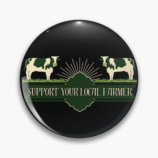 Item preview, Support Your Farmer Buy Local Eco-Friendly Farm Agricultural designed and sold by MTJ-Mushrooms.