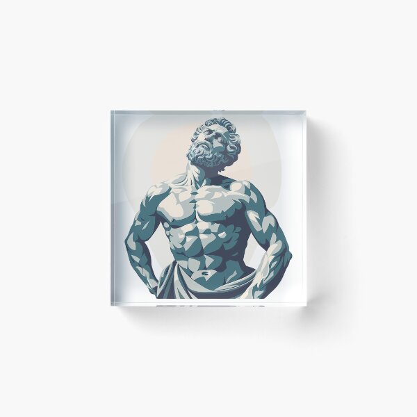 Item preview, Muscular Greek Statue designed and sold by NicolasGlowArt.