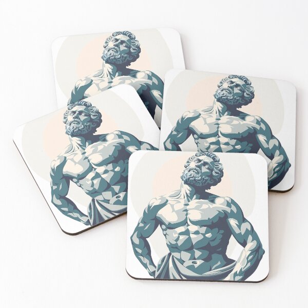 Item preview, Muscular Greek Statue designed and sold by NicolasGlowArt.