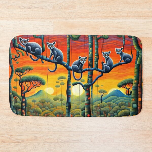 Item preview, Lemurs on a branch designed and sold by George Hutton Hunter.
