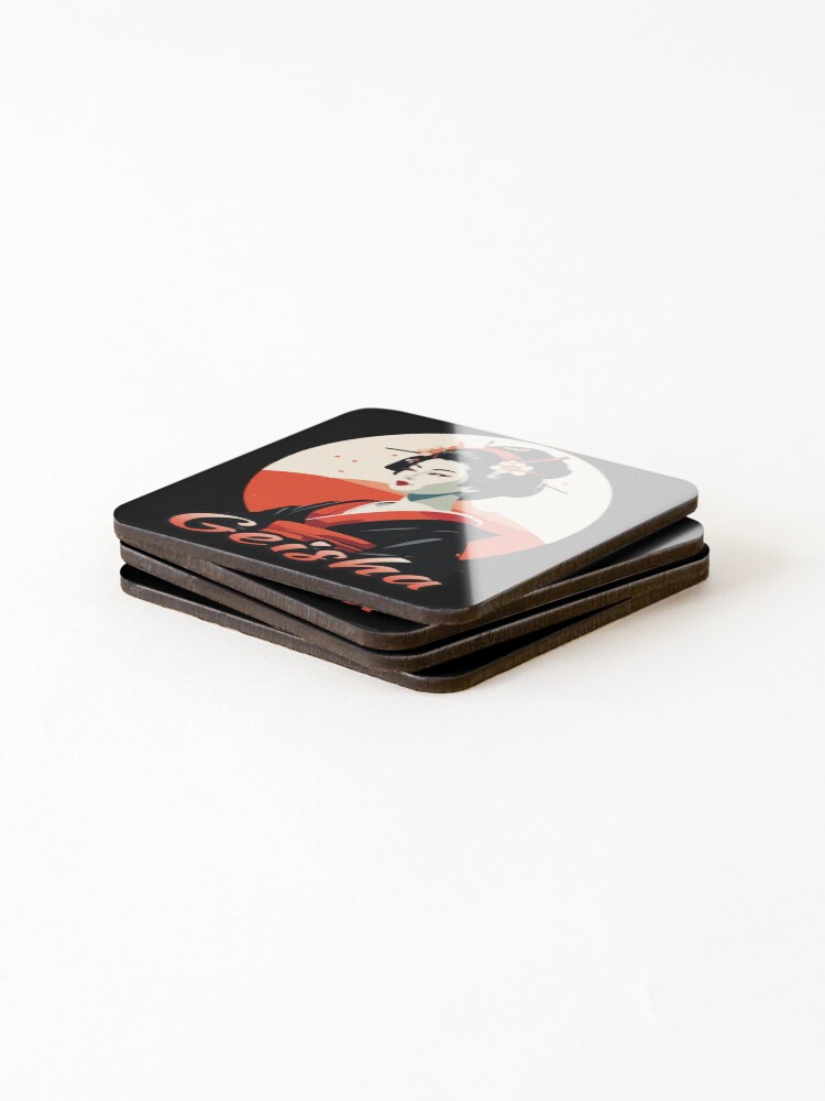 Thumbnail 4 of 5, Coasters (Set of 4), Geisha designed and sold by Ultimate-Rabbit.