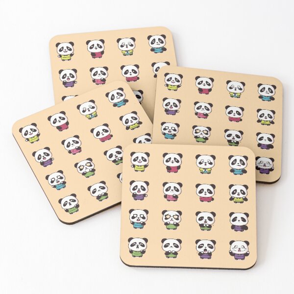 Item preview, Set of cute pandas designed and sold by DREAMINGROOSTER.