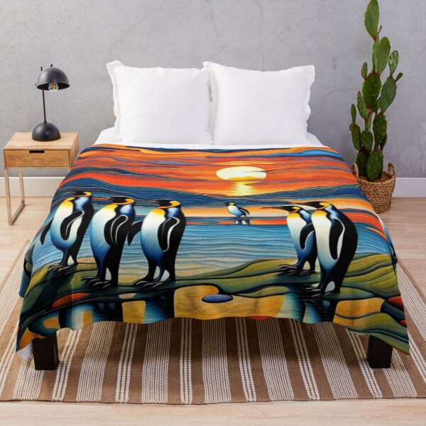 Item preview, Penguins on the landscape designed and sold by George Hutton Hunter.