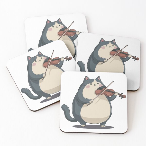 Item preview, Chubby Cat Plaing Violin designed and sold by Krieghorn.
