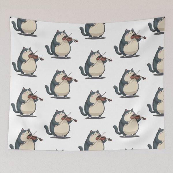 Item preview, Chubby Cat Plaing Violin designed and sold by Krieghorn.