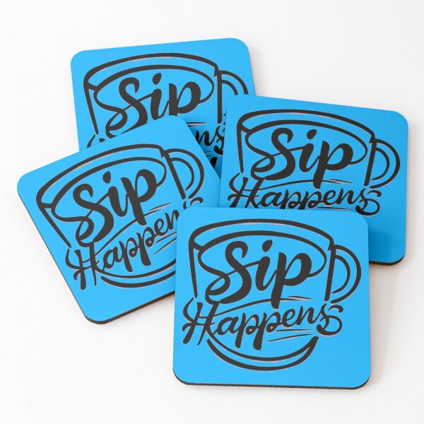 Item preview, Sip Happens: A Stylish Coffee Adventure designed and sold by PurpleMoss.