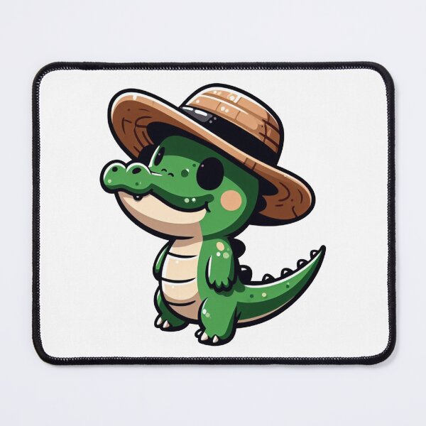 Item preview, Lindo cocodrilo con sombrero para el sol designed and sold by PWoolley.