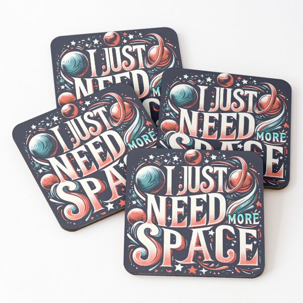 Item preview, I Just Need More Space, typography designed and sold by maxmaj.