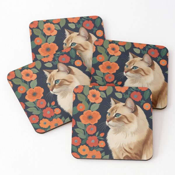 Item preview, Modern Art Lynx Ragdoll designed and sold by bloomandbark.