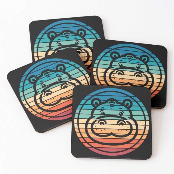 Item preview, Vintage Hippo Hippopotamus Sunset designed and sold by TKsTees.