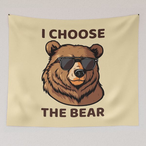 Item preview, Man or Bear - I Choose the Bear designed and sold by SeraphineArts.