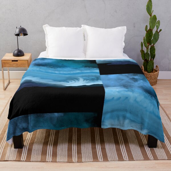 Item preview, Abstract Watercolor blue stains pattern designed and sold by alczar.