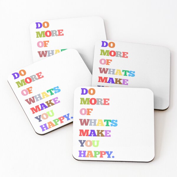 Item preview, COLOURFUL QUOTATION "DO MORE OF WHATS MAKE YOU HAPPY." designed and sold by Nathalia Montoro.