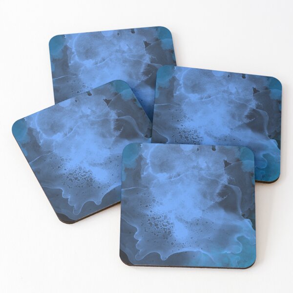 Item preview, Abstract Watercolor blue stains pattern designed and sold by alczar.