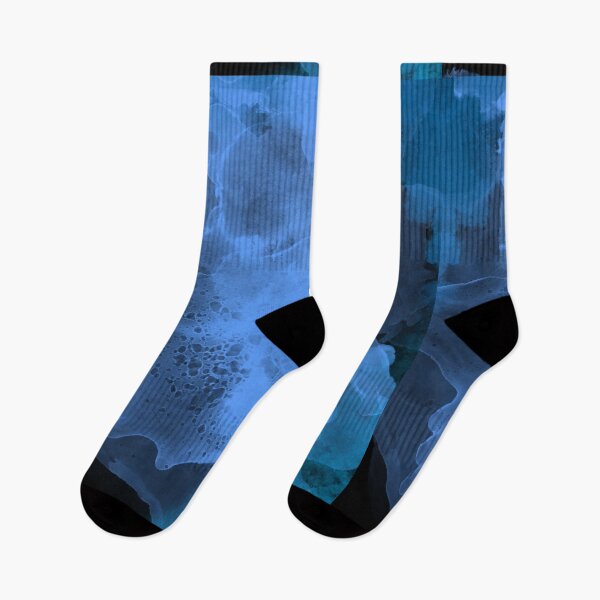 Item preview, Abstract Watercolor blue stains pattern designed and sold by alczar.