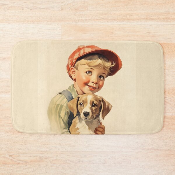 Item preview, Little boy and dog designed and sold by PetsArt.